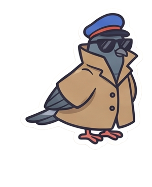 The courier in a trench coat: zero network, and the coat means it